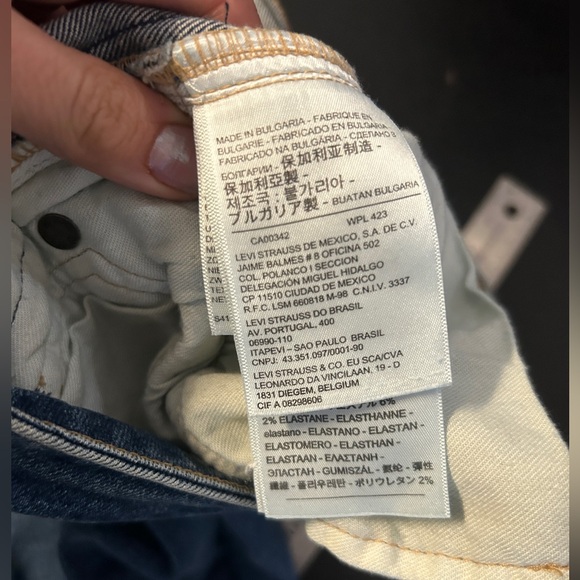 Levis 721 Made & Crafted High Rise Unique Woven Side Detail Size 27/30 - Picture 8 of 16